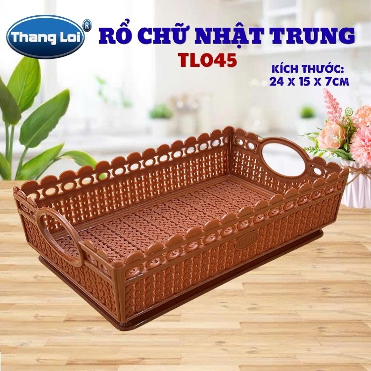 RỔ CHỮ NHẬT TRUNG TL045