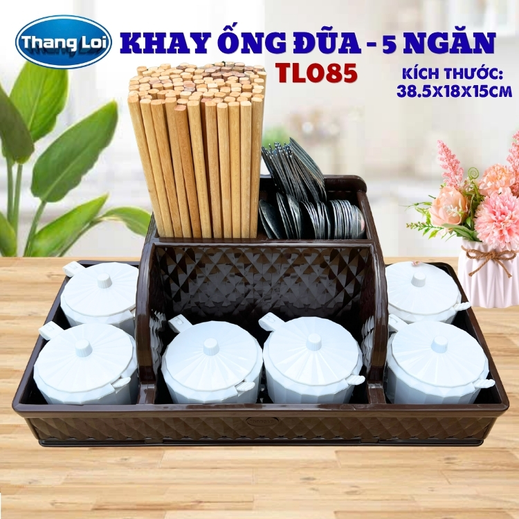 Khay đa năng nhựa thắng lợi đựng đũa muỗng, văn phòng phẩm, đồ nails TL085