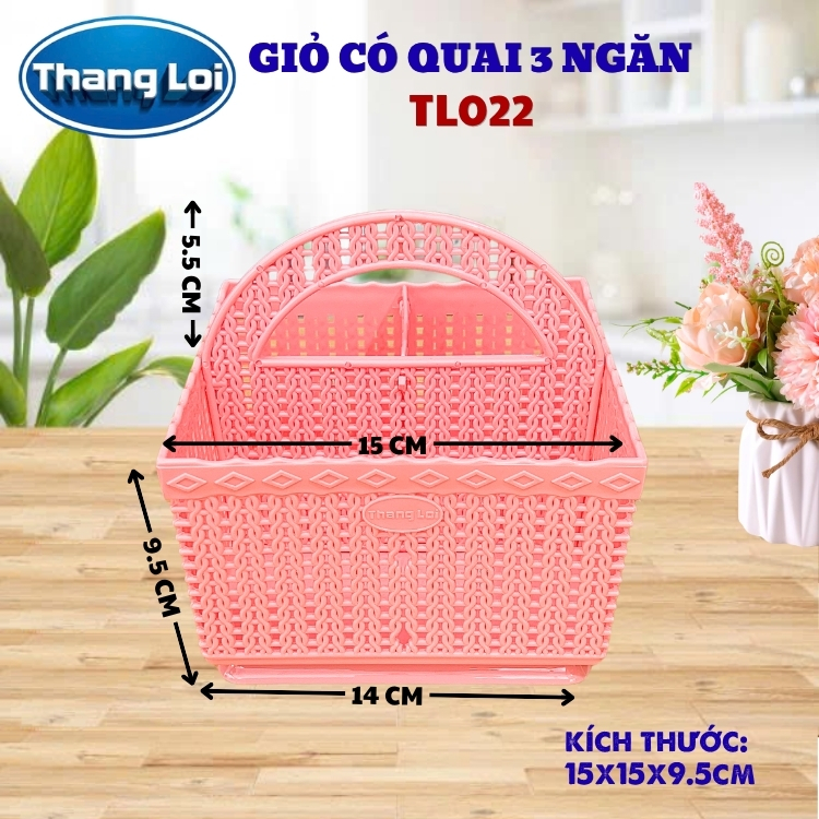 RỔ VUÔNG 3 NGĂN