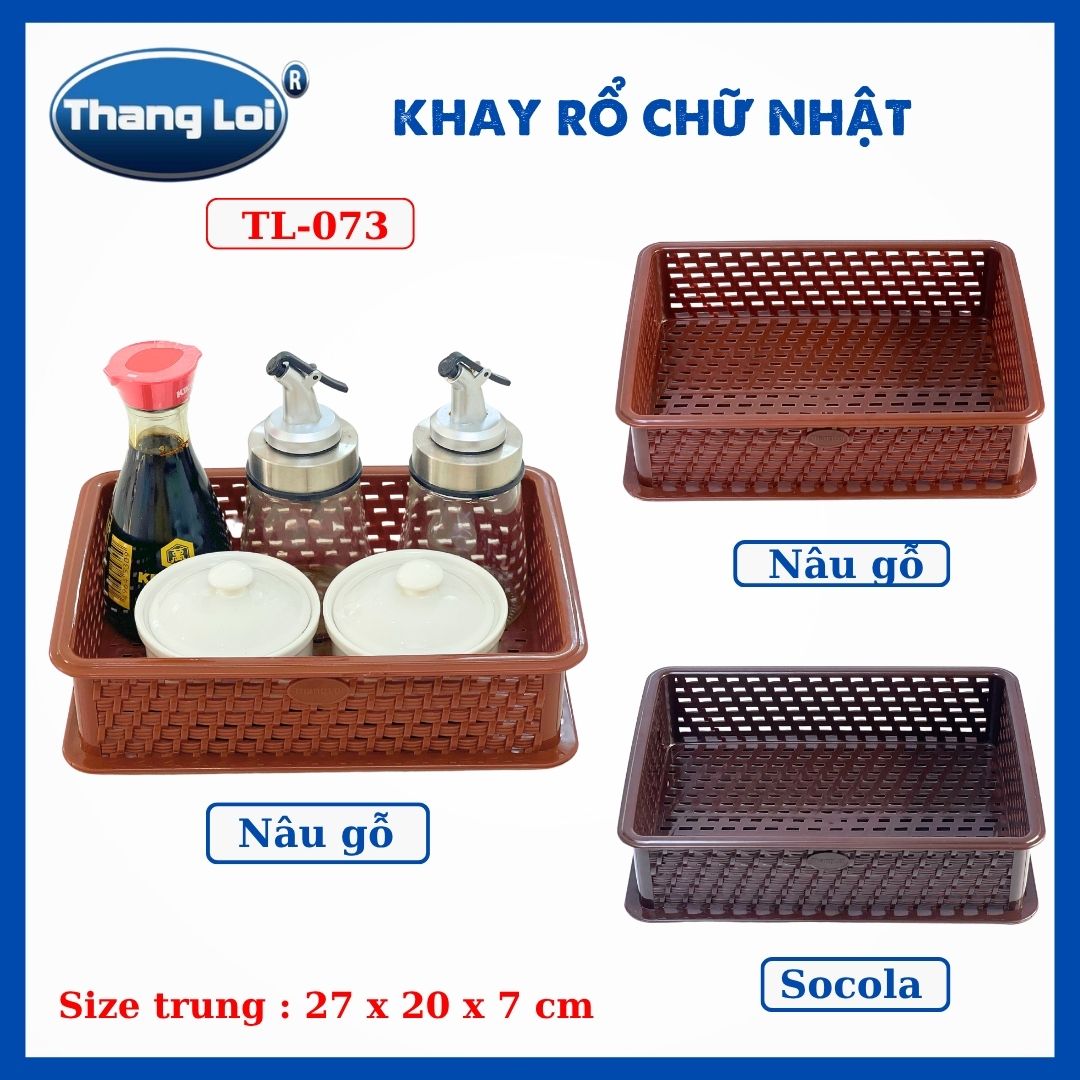 KHAY RỔ CHỮ NHẬT - TRUNG  TL073