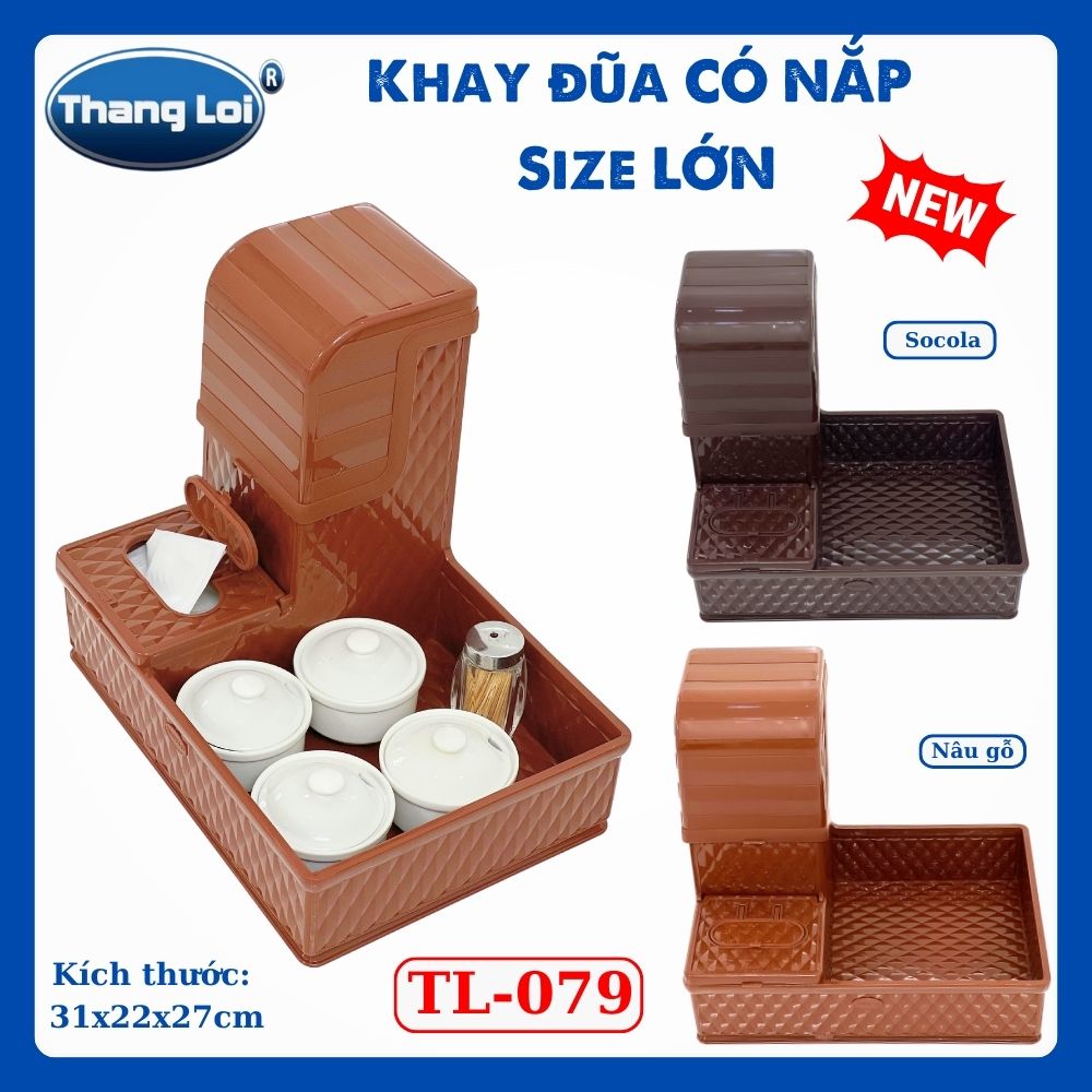 KHAY ĐŨA CÓ NẮP SIZE LỚN TL079