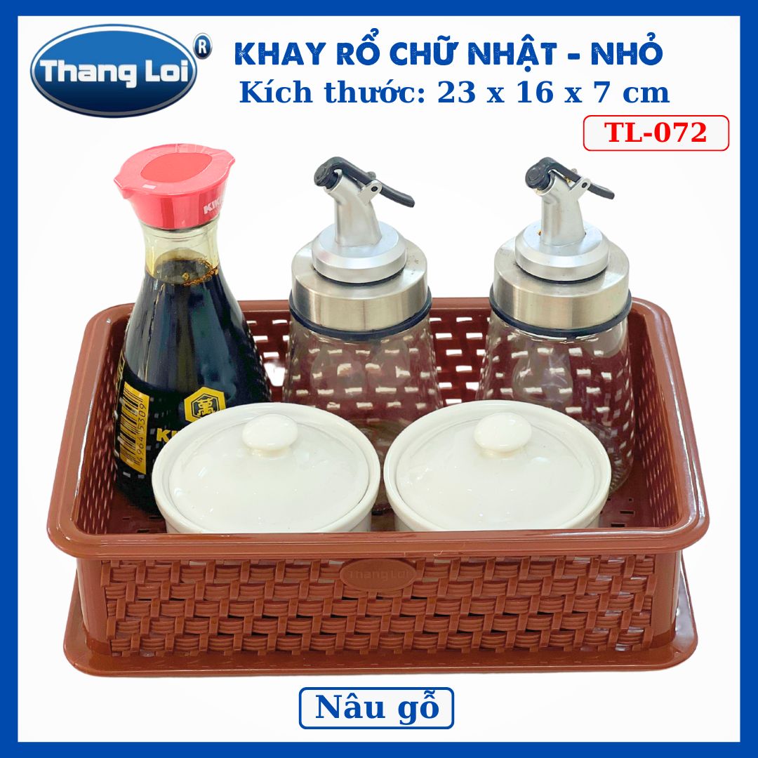 KHAY RỔ CHỮ NHẬT - NHỎ TL072