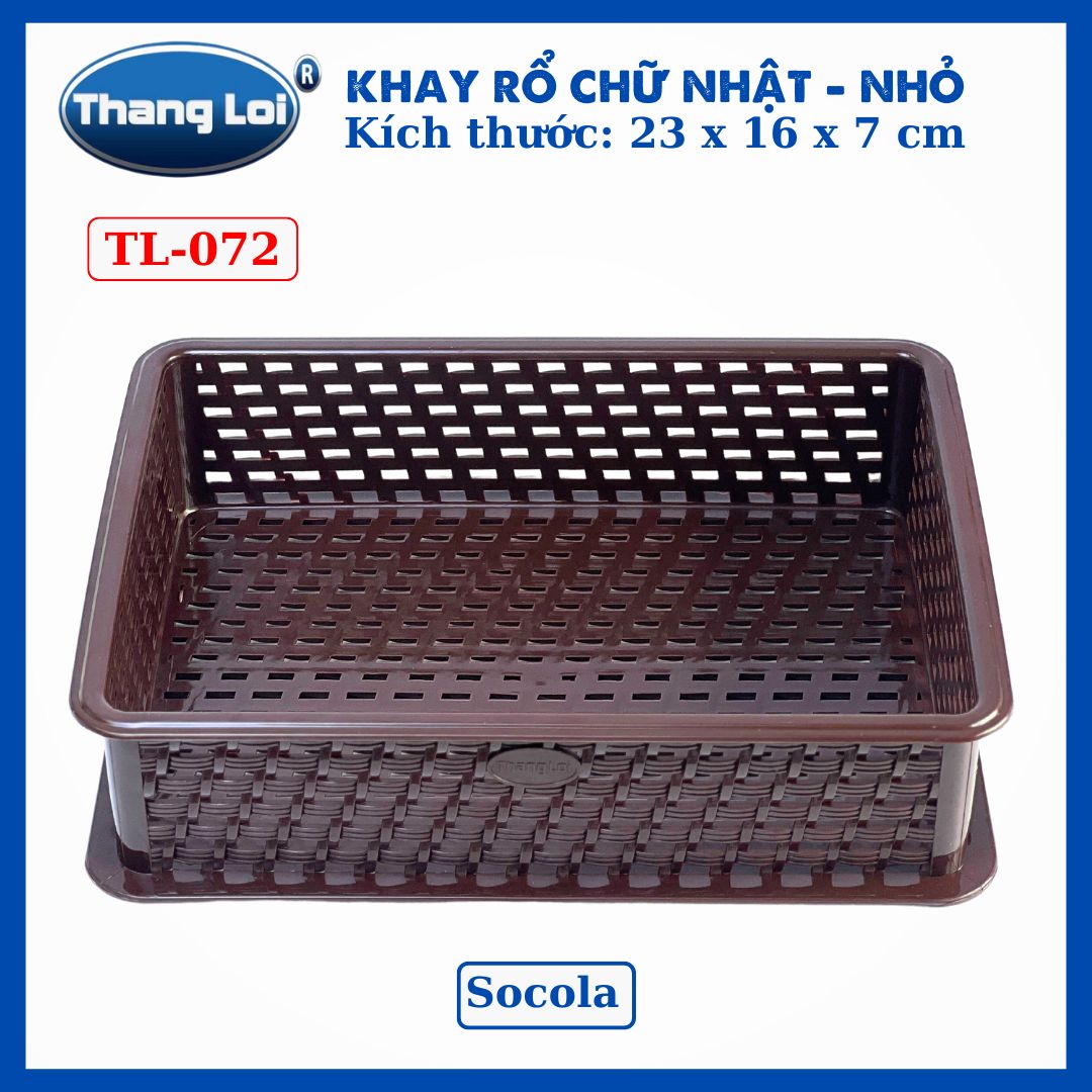 KHAY RỔ CHỮ NHẬT - NHỎ TL072