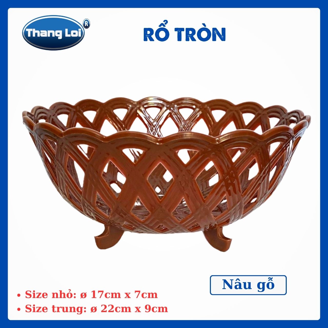 RỔ TRÒN ĐAN LƯỚI TRUNG TL063