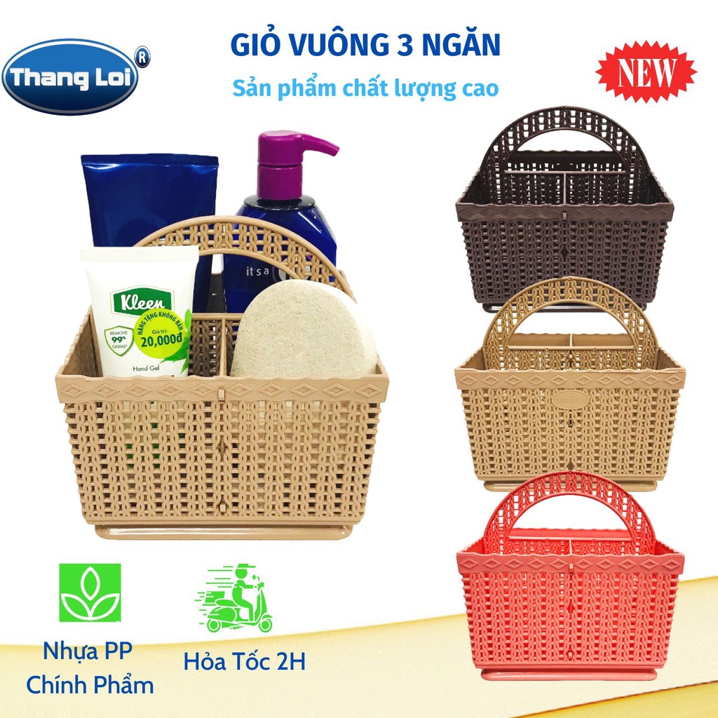RỔ VUÔNG 3 NGĂN