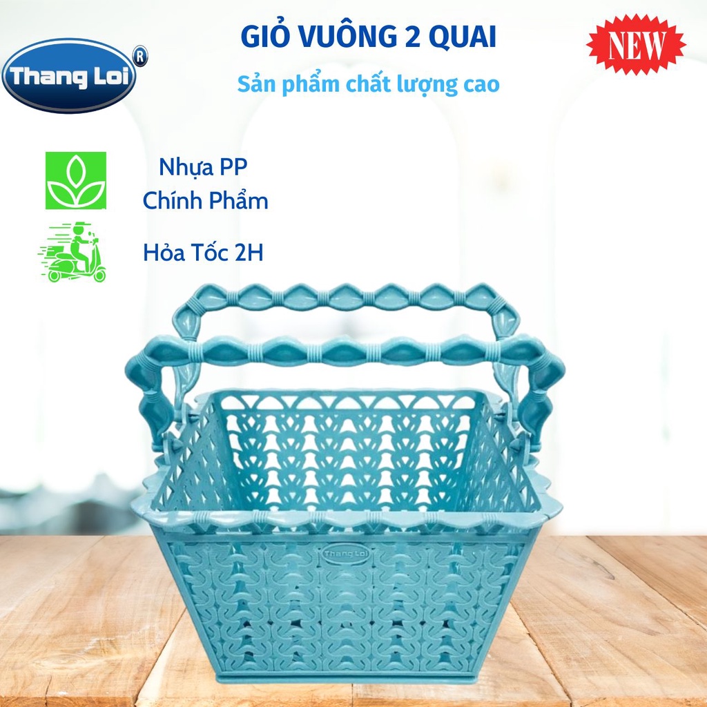 RỔ VUÔNG 2 QUAI