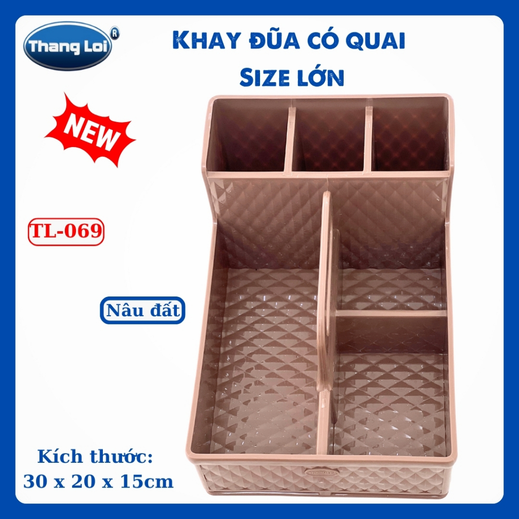 Combo khay đựng đũa có quai nhà hàng quán ăn kèm hộp giấy - SIZE LỚN TL069