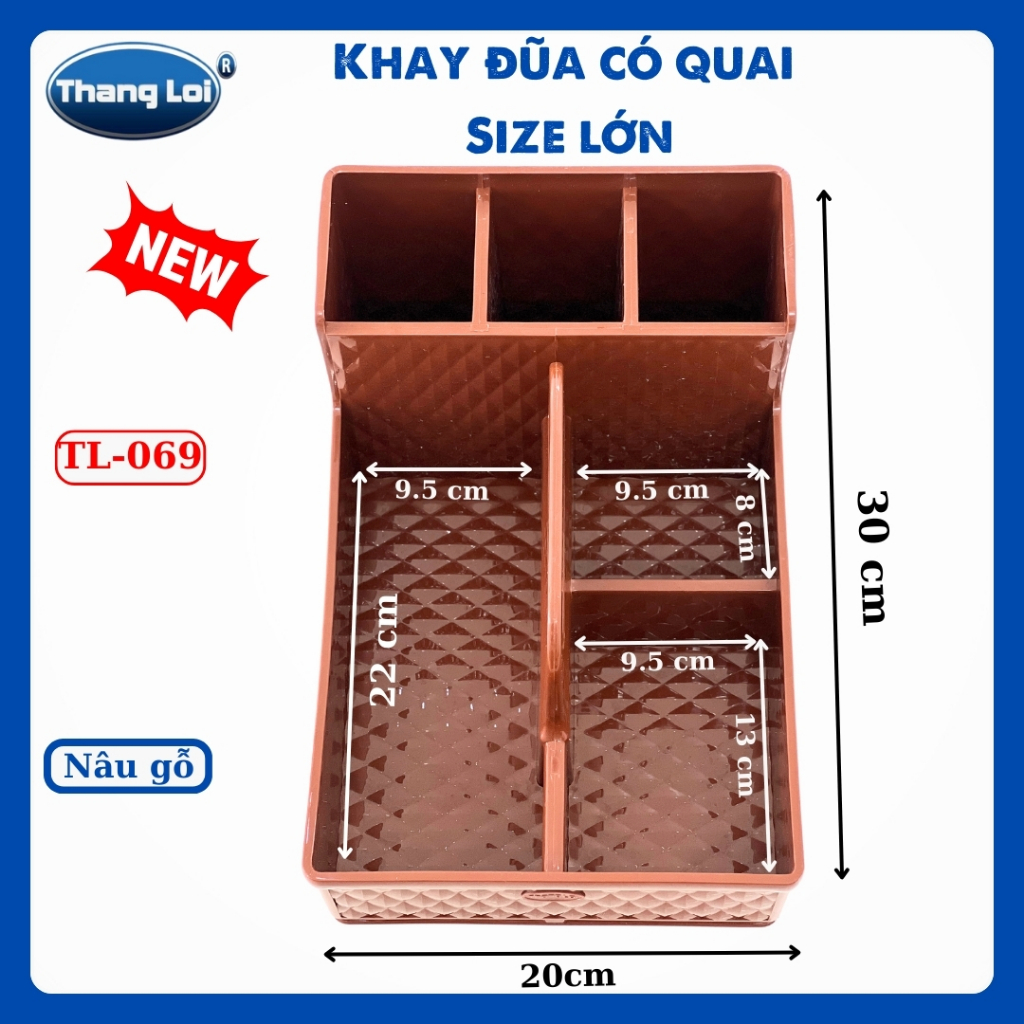 Combo khay đựng đũa có quai nhà hàng quán ăn kèm hộp giấy - SIZE LỚN TL069