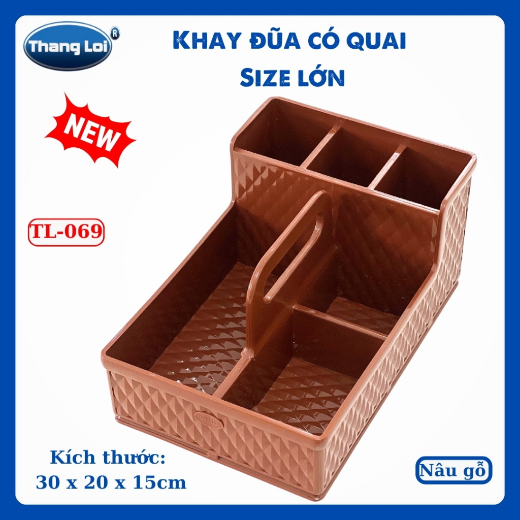 Combo khay đựng đũa có quai nhà hàng quán ăn kèm hộp giấy - SIZE LỚN TL069