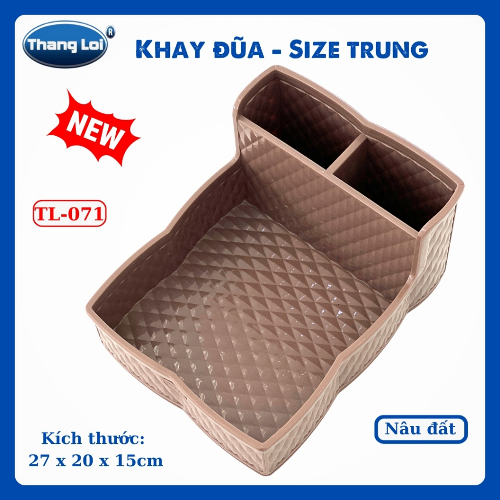 Khay Đựng Đũa Muỗng Nhà Hàng Quán Ăn Kèm Khay Gia Vị Size Trung TL071