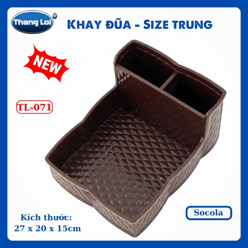Khay Đựng Đũa Muỗng Nhà Hàng Quán Ăn Kèm Khay Gia Vị Size Trung TL071