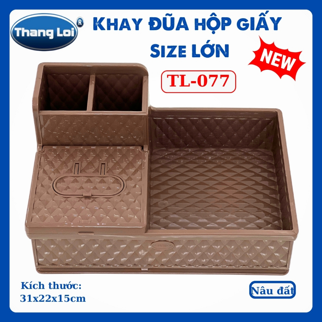 Khay Đựng Đũa Muỗng Nhà Hàng Quán Ăn Kèm Hộp Giấy Và Khay Đựng Gia Vị Size Lớn TL077