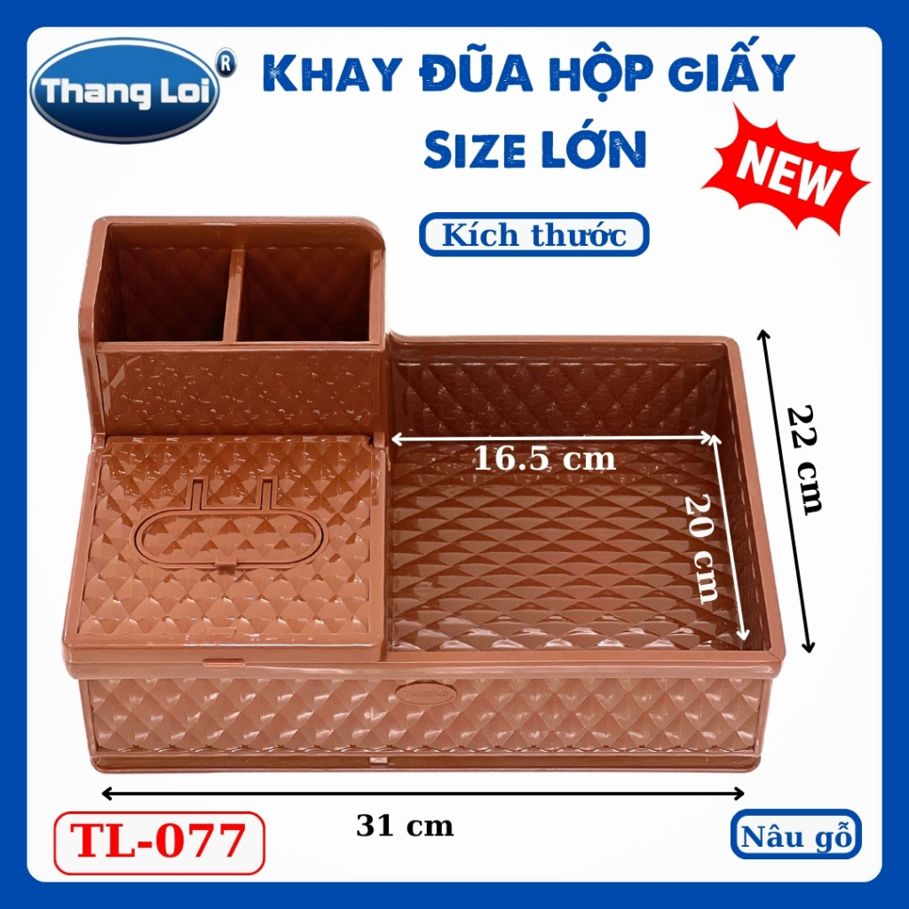 Khay Đựng Đũa Muỗng Nhà Hàng Quán Ăn Kèm Hộp Giấy Và Khay Đựng Gia Vị Size Lớn TL077