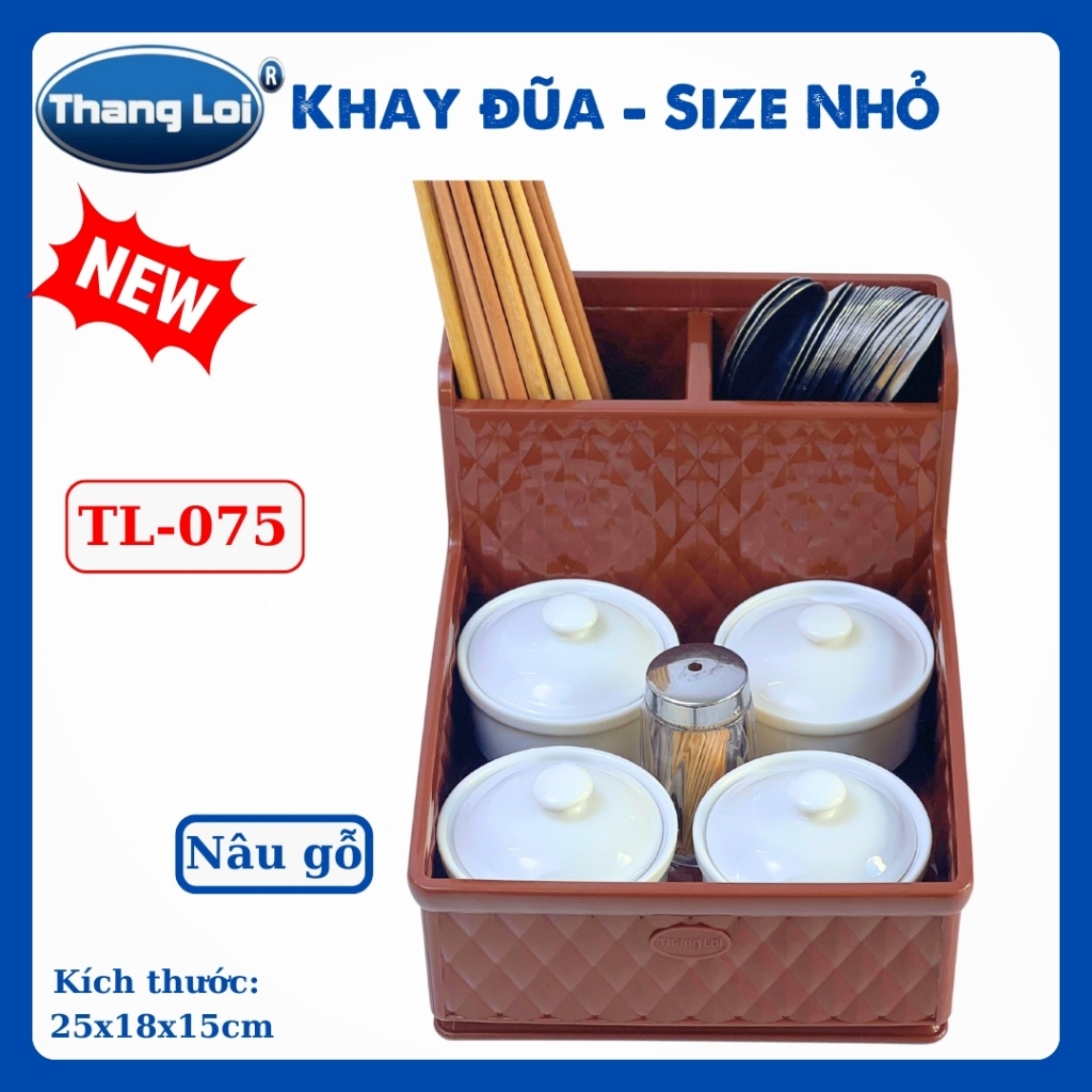 Khay Đựng Đũa Muỗng Nhà Hàng Quán Ăn Kèm Khay Gia Vị Size Nhỏ TL075