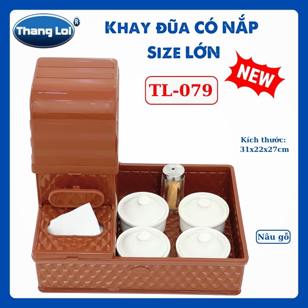 KHAY ĐŨA CÓ NẮP SIZE LỚN TL079
