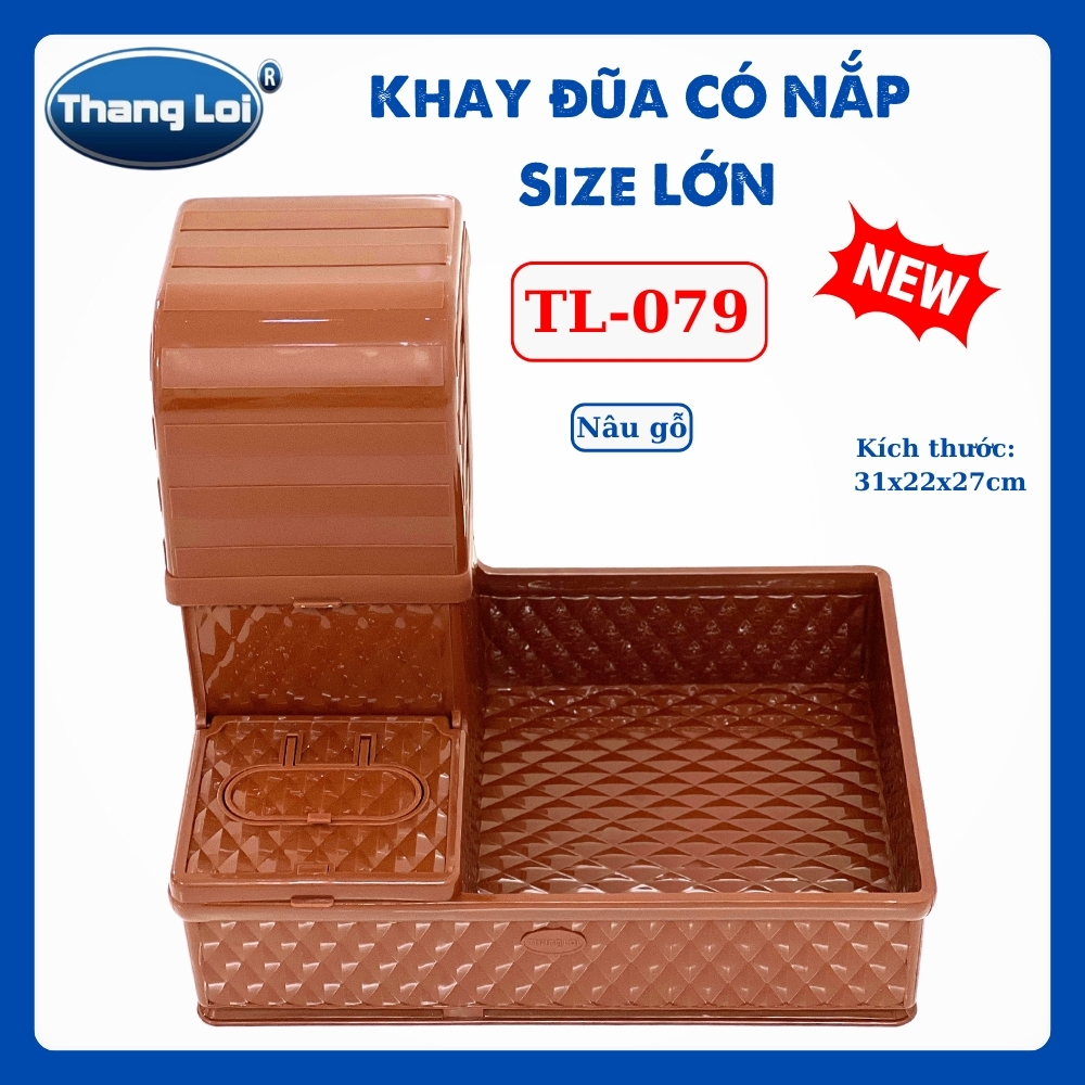 KHAY ĐŨA CÓ NẮP SIZE LỚN TL079