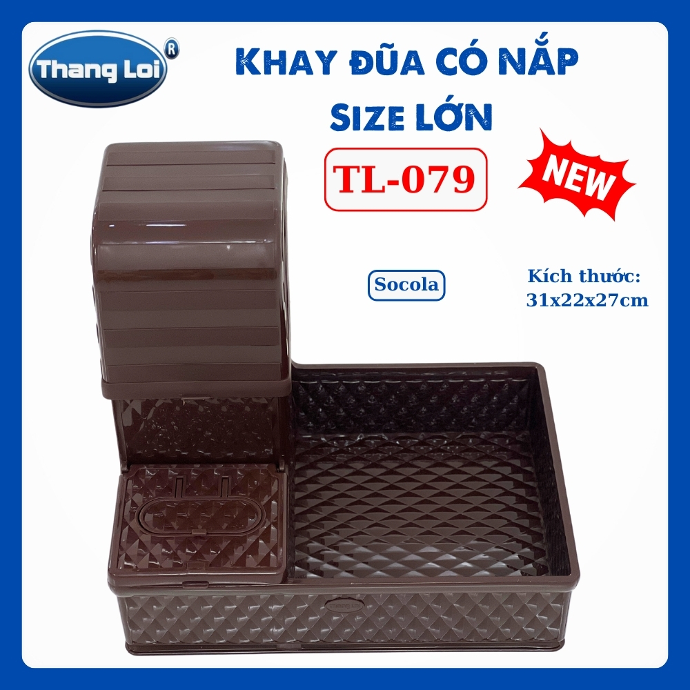 KHAY ĐŨA CÓ NẮP SIZE LỚN TL079