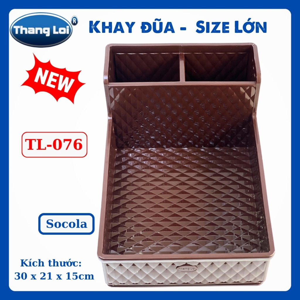 Khay Đựng Đũa Muỗng Nhà Hàng Quán Ăn Kèm Khay Gia Vị Size Lớn TL076