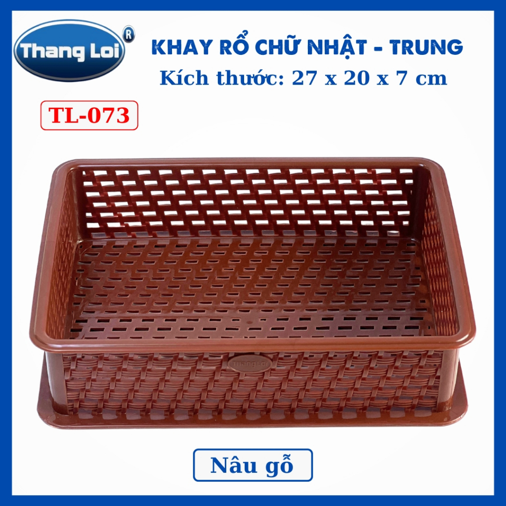 KHAY RỔ CHỮ NHẬT - TRUNG  TL073