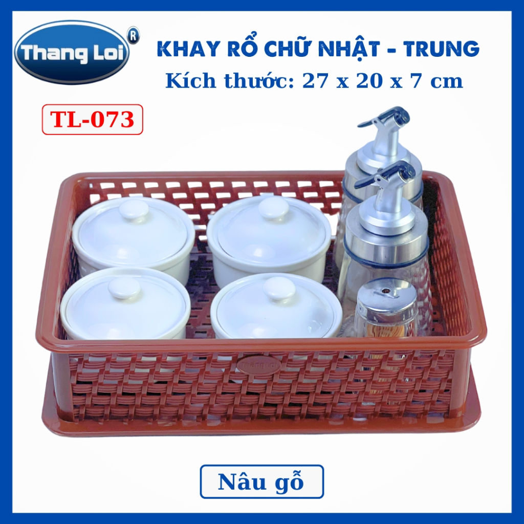 KHAY RỔ CHỮ NHẬT - TRUNG  TL073