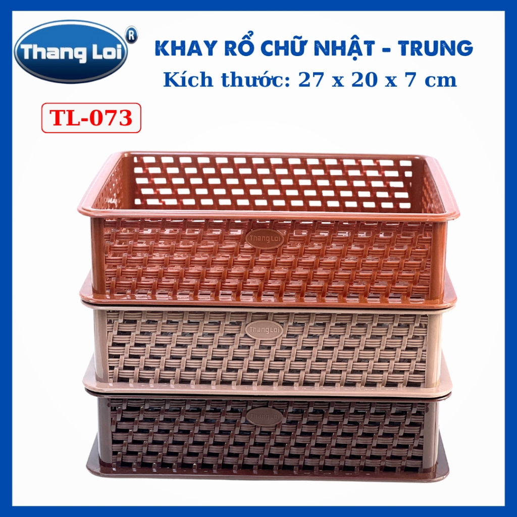 KHAY RỔ CHỮ NHẬT - TRUNG  TL073