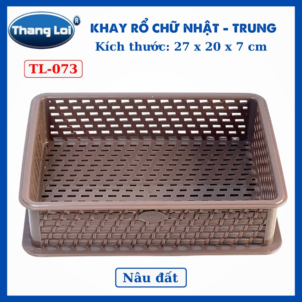 KHAY RỔ CHỮ NHẬT - TRUNG  TL073