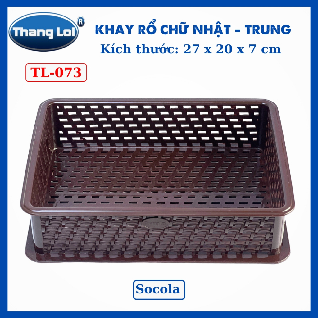 KHAY RỔ CHỮ NHẬT - TRUNG  TL073