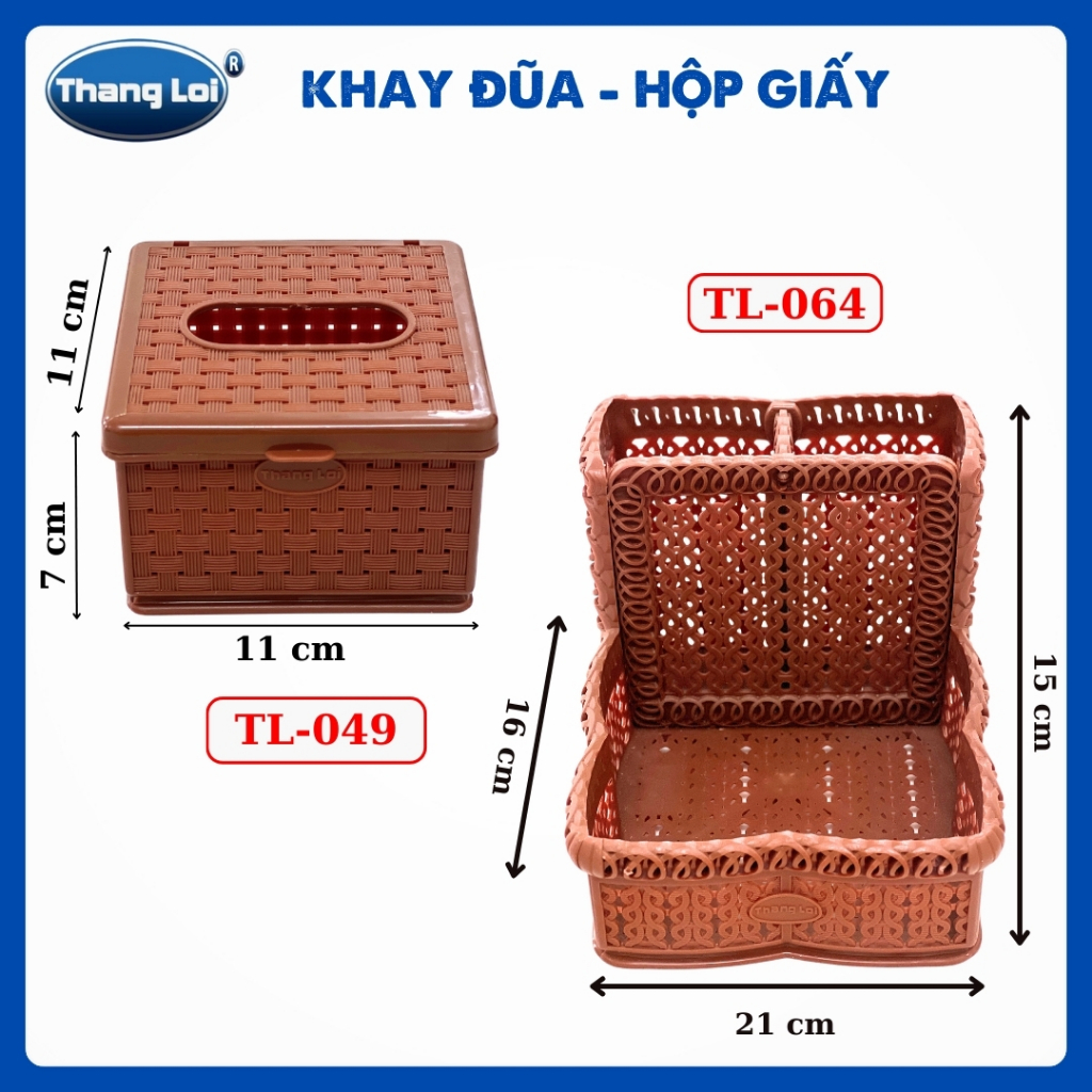 Combo khay đựng đũa nhà hàng quán ăn kèm hộp giấy TL064 - Size Nhí