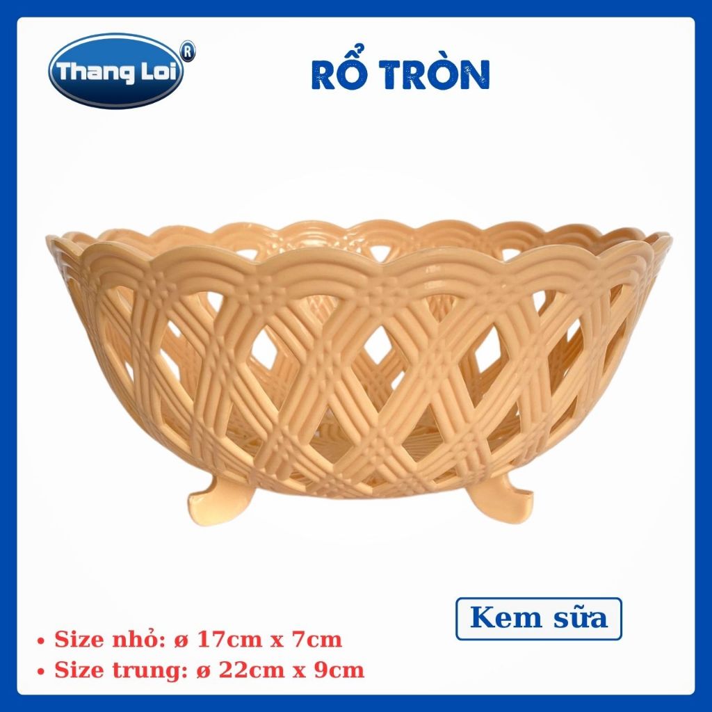 RỔ TRÒN ĐAN LƯỚI NHỎ