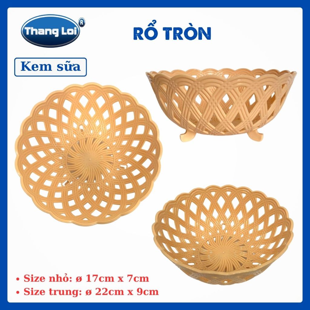 RỔ TRÒN ĐAN LƯỚI NHỎ