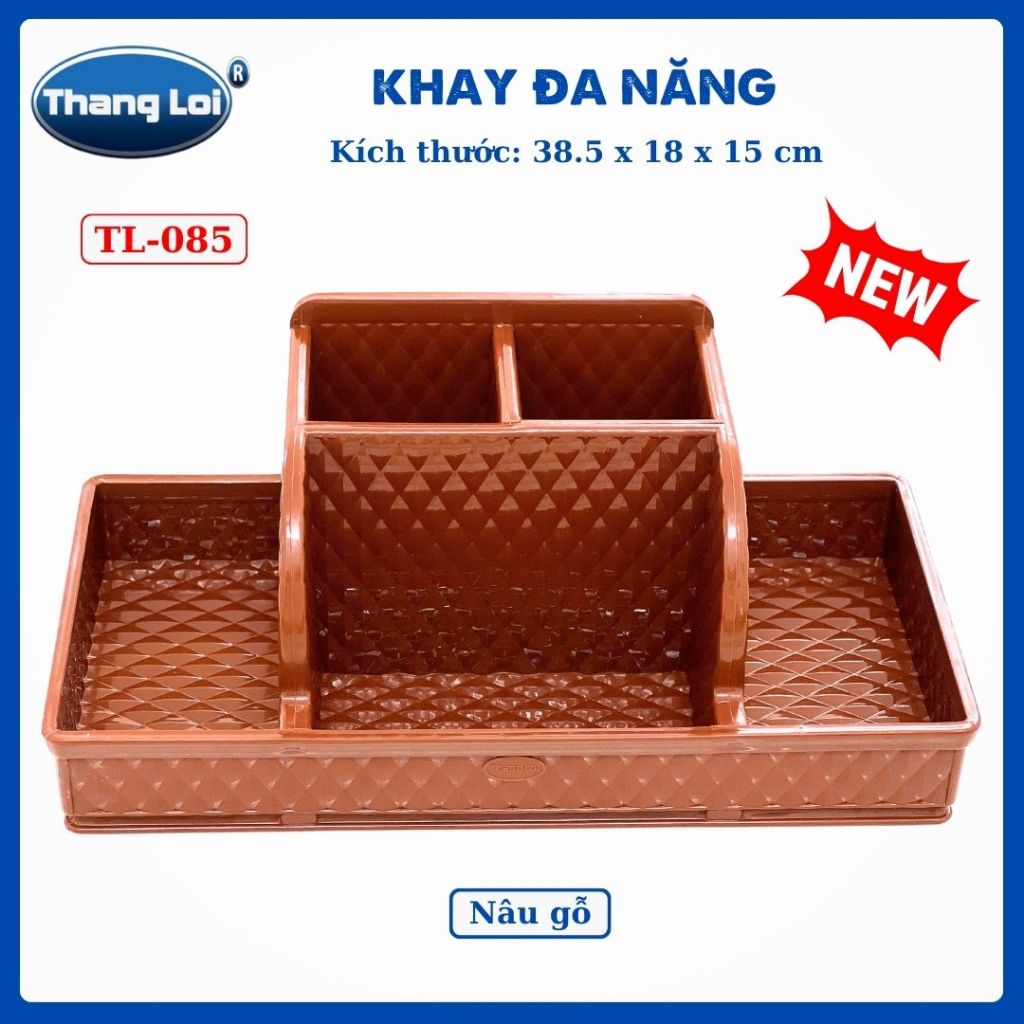 Khay đa năng nhựa thắng lợi đựng đũa muỗng, văn phòng phẩm, đồ nails TL085