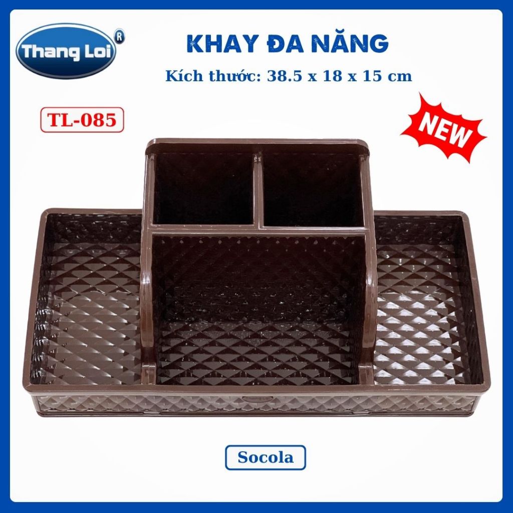 Khay đa năng nhựa thắng lợi đựng đũa muỗng, văn phòng phẩm, đồ nails TL085
