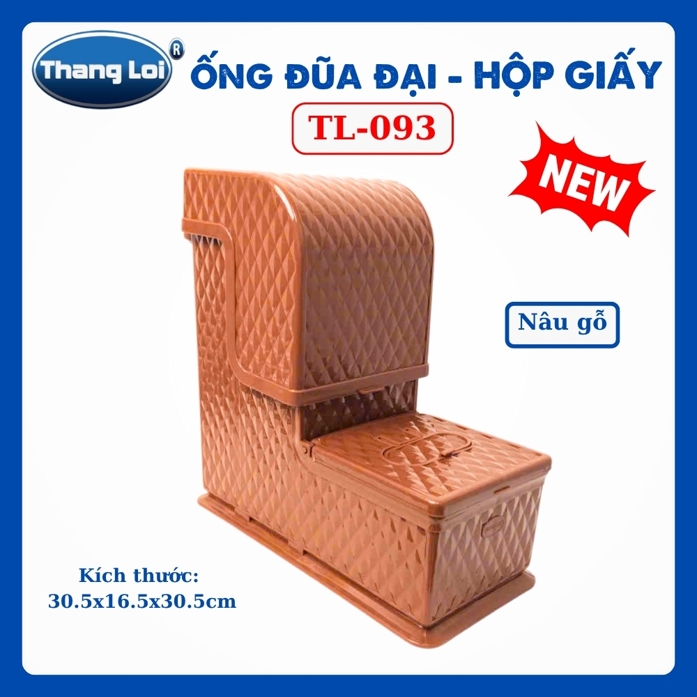 Ống Đũa Đại Kèm Hộp Giấy Ăn Thắng Lợi TL-093 Nhựa Cao Cấp, Hộp Đựng Đũa Có Nắp Để Bàn Ăn