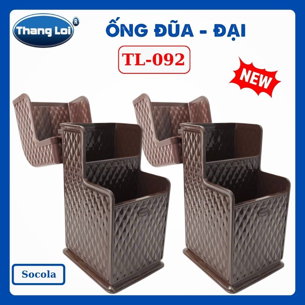 Ống Đũa Đại TL-092 Có Nắp Đậy Thắng Lợi, Kệ Đựng Đũa Muỗng Nĩa Cho Nhà Hàng Quán Ăn Quán Phở