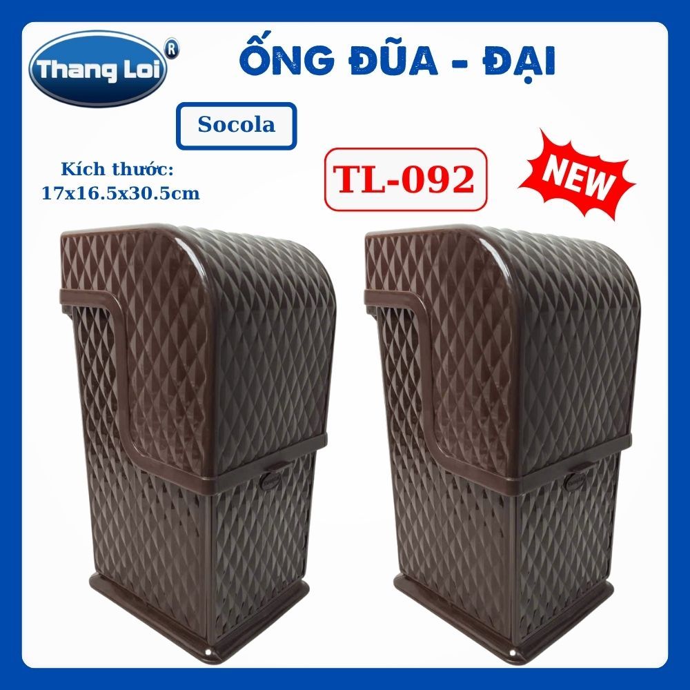 Ống Đũa Đại TL-092 Có Nắp Đậy Thắng Lợi, Kệ Đựng Đũa Muỗng Nĩa Cho Nhà Hàng Quán Ăn Quán Phở