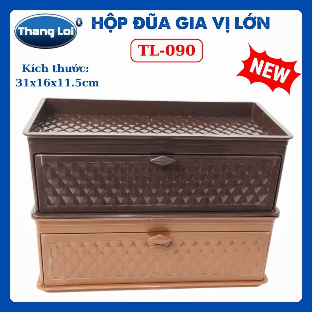 Hộp Đũa Gia Vị Lớn TL-090 Thắng Lợi, Khay Đựng Gia Vị Kèm Ngăn Đựng Đũa Muỗng Cho Nhà Hàng Quán Ăn