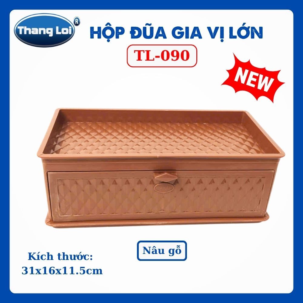 Hộp Đũa Gia Vị Lớn TL-090 Thắng Lợi, Khay Đựng Gia Vị Kèm Ngăn Đựng Đũa Muỗng Cho Nhà Hàng Quán Ăn