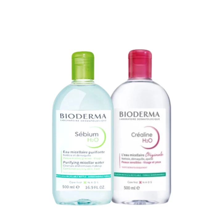 Nước tẩy trang Bioderma H2O của Pháp 500ml