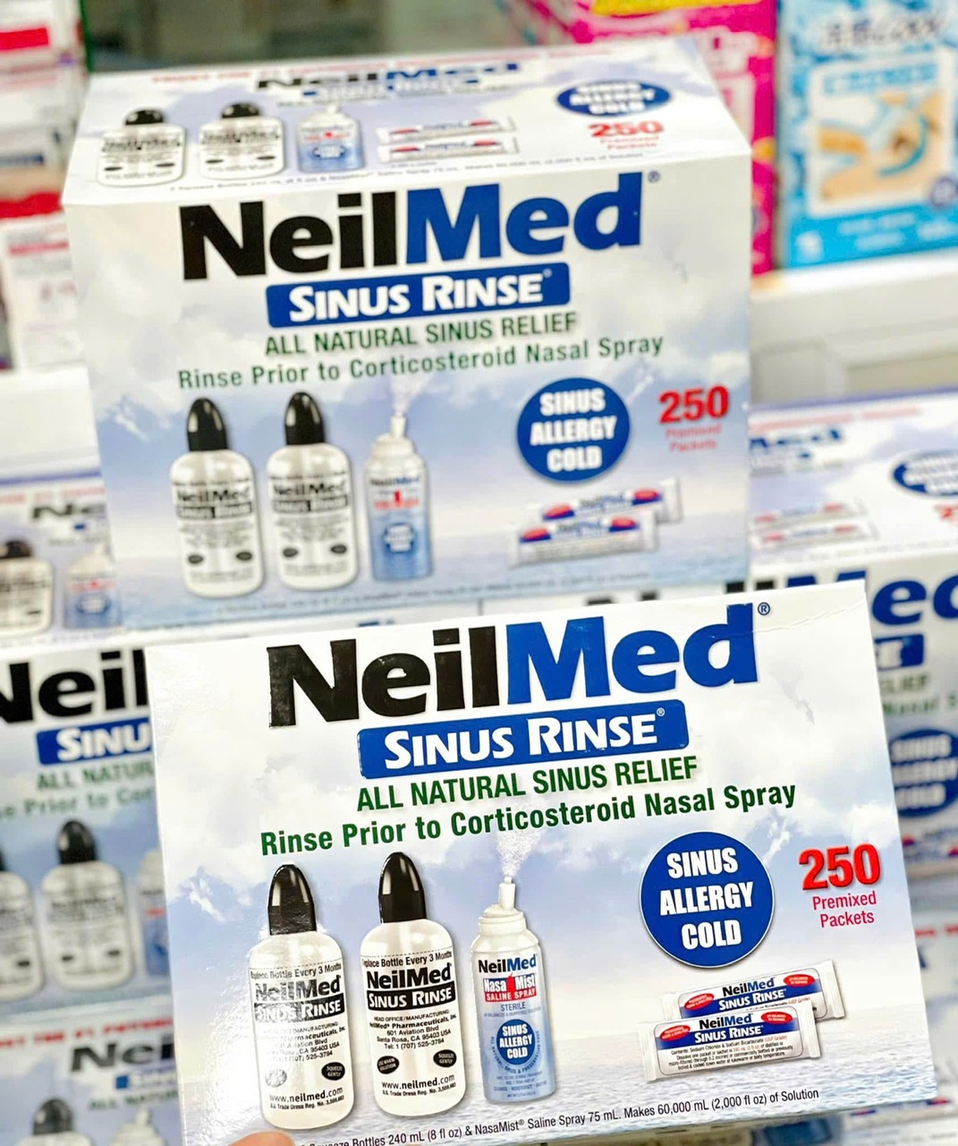 Muối sinh lý dạng bột pha nước rửa mũi NeilMed