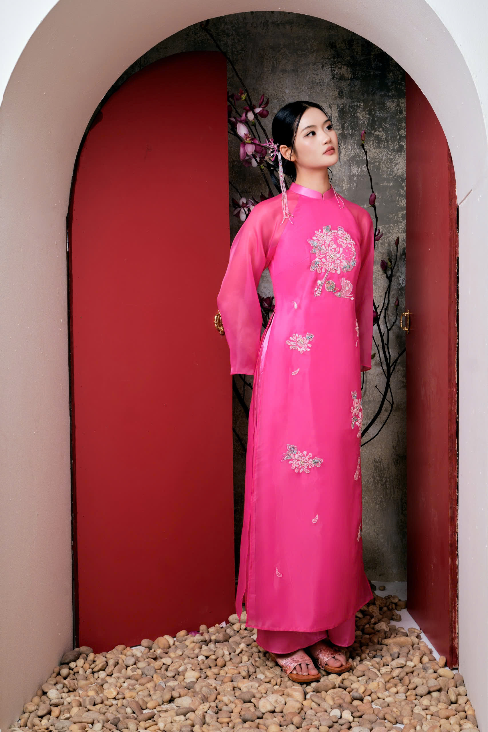 Áo dài Hồng Tô Nương