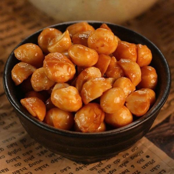 Hạt macca caramel muối