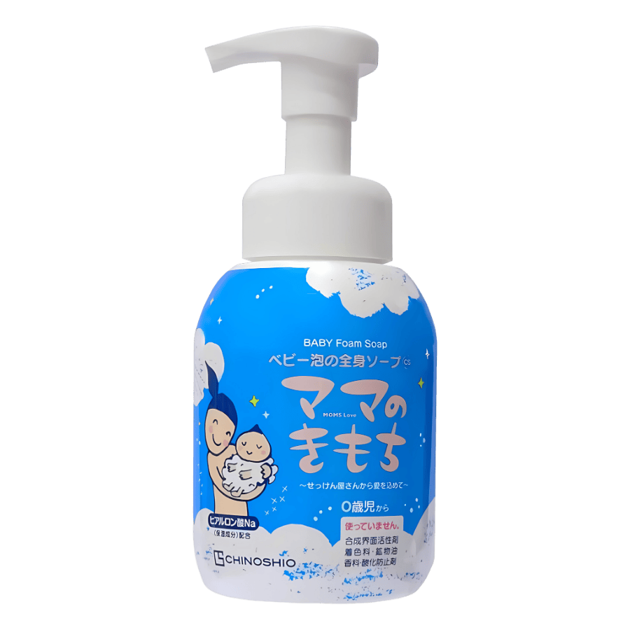 Sữa tắm organic tạo bọt toàn thân cho bé Chinoshio dạng chai (330ml)