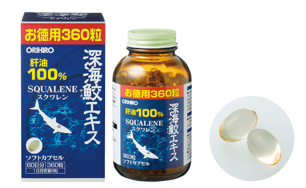 Dầu gan cá mập biển sâu Orihiro bổ sung Squalene hỗ trợ chống oxi hóa (360 viên)