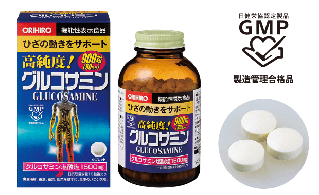 Glucosamine Orihiro hỗ trợ làm trơn ổ khớp, giúp khớp hoạt động linh hoạt (900 viên)