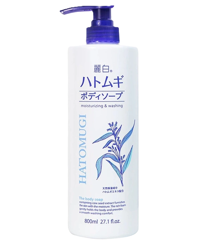 Sữa tắm dưỡng ẩm trắng da Hatomugi (800ml)