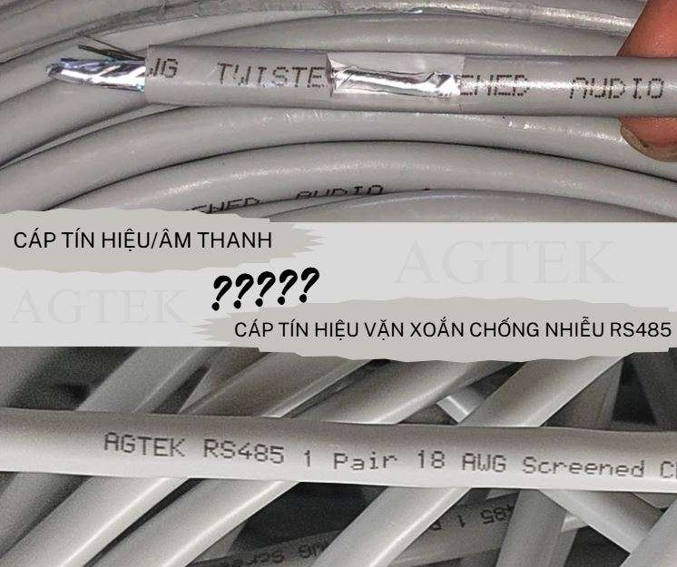 Sự Khác Nhau Giữa Cáp Tín Hiệu Âm Thanh và Cáp Tín Hiệu Vặn Xoắn RS485