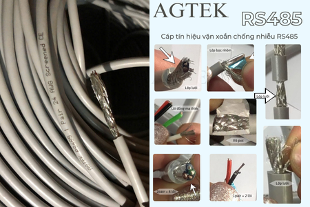 Cáp tín hiệu vặn xoắn chống nhiễu RS485