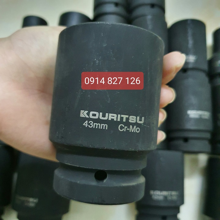 Tuýp dài đầu 1 inch Kouritsu Nhật Bản - Khẩu vặn ốc 1 inch
