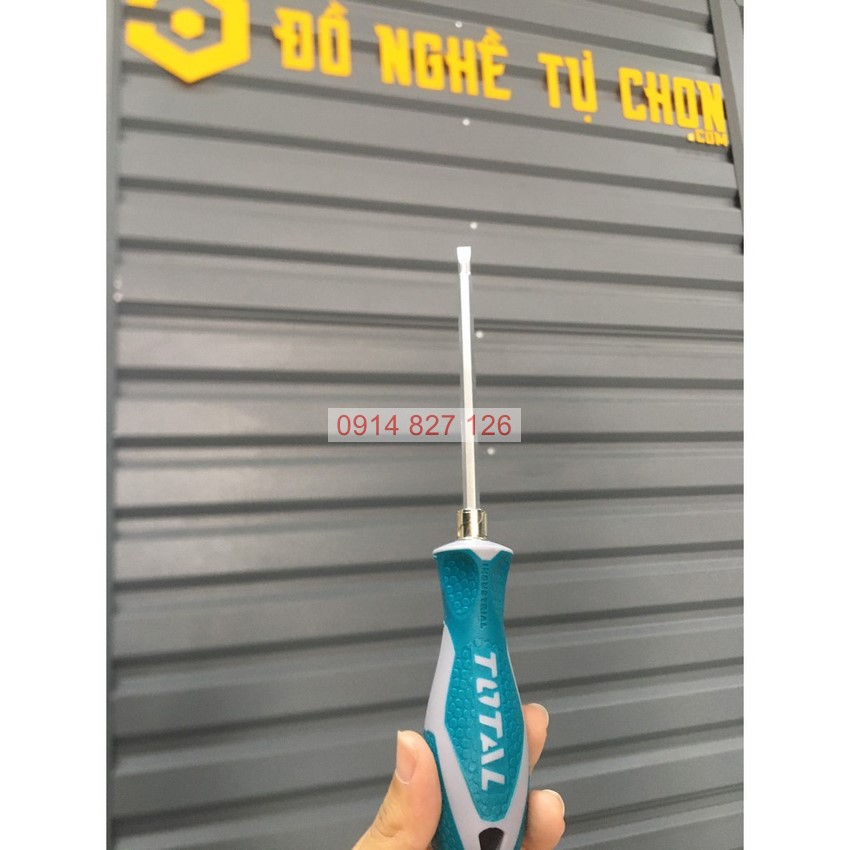 Bộ tua vít 2 trong 1, đảo đầu dẹt và bake, dài 135mm TOTAL THT250226