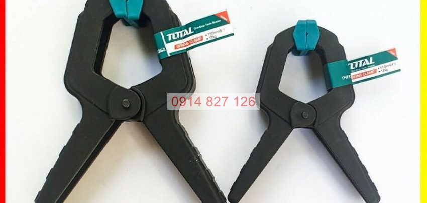 Kẹp lò xo 15KGS TOTAL | kẹp gỗ chữ A kích thước 4-6'' lực kẹp 15kg miệng kẹp 50-68mm